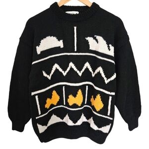 Vintage Wendy‎ chunky graphic knitted sweater